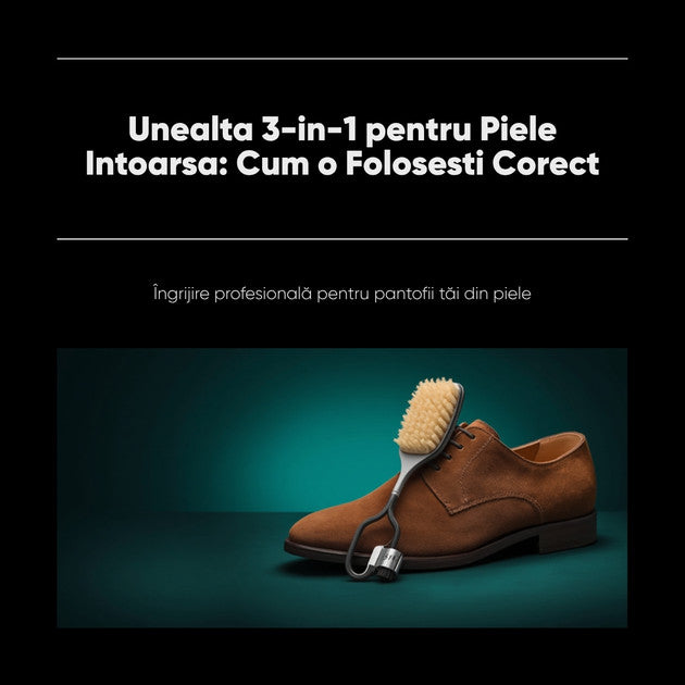 Unealta 3-in-1 pentru piele intoarsa - cum o folosesti corect