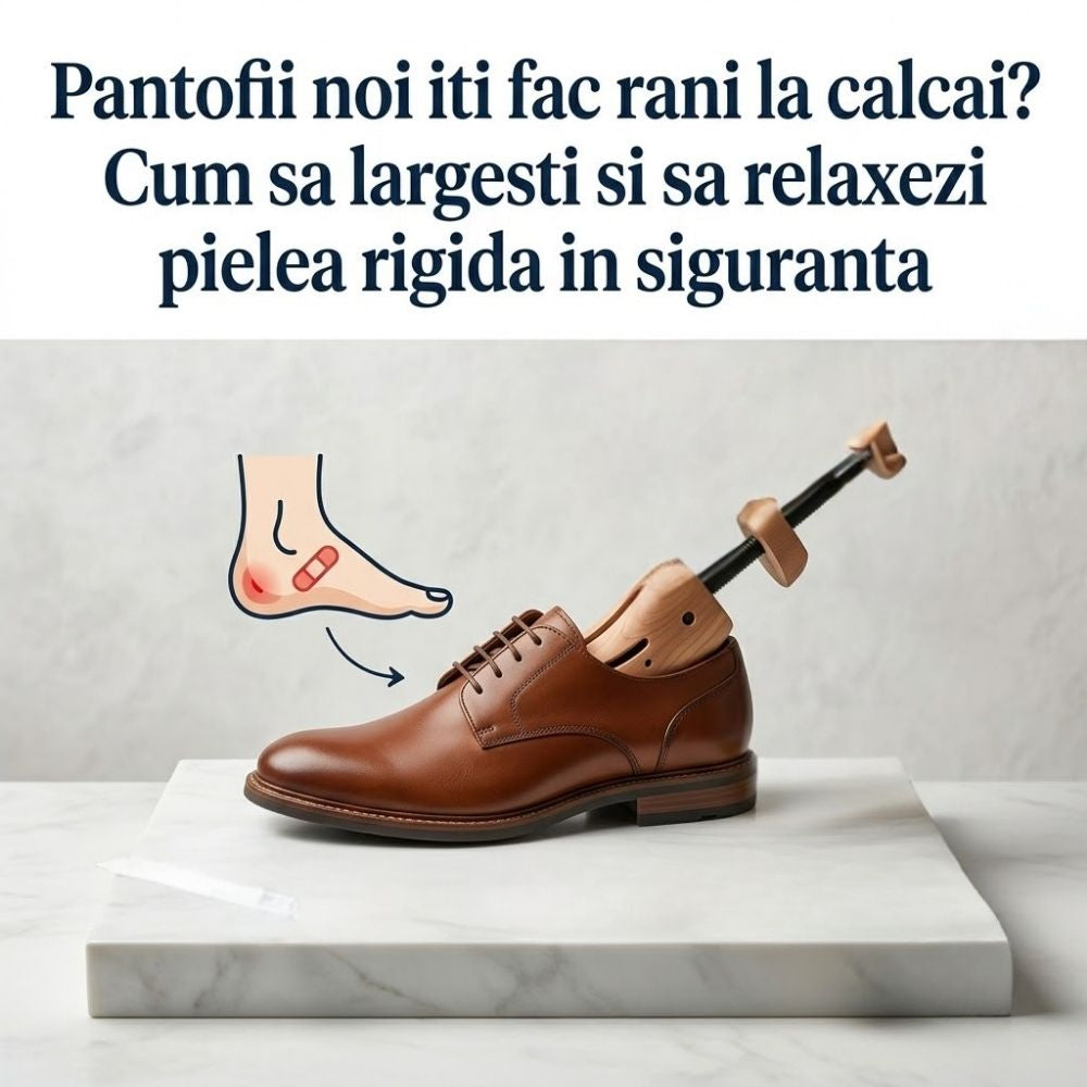 Pantofii noi iti fac rani la calcai? Cum sa largesti si sa relaxezi pielea rigida in siguranta