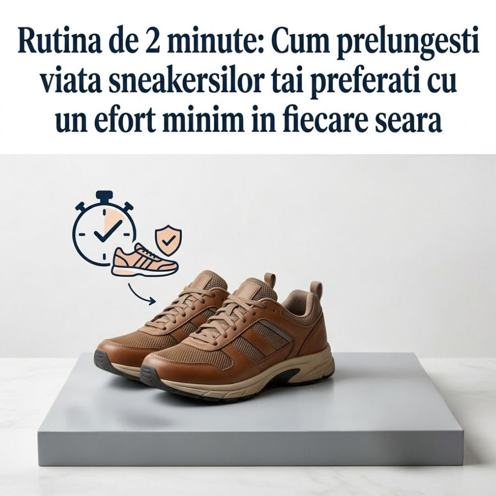Rutina de 2 minute: Cum prelungesti viata sneakersilor tai preferati cu un efort minim in fiecare seara