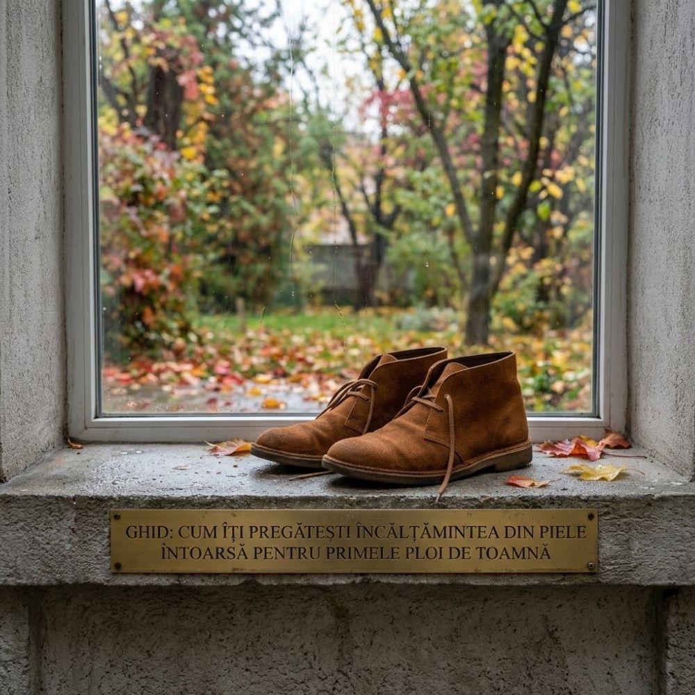 Cum iti pregatesti incaltamintea din piele intoarsa pentru primele ploi de toamna