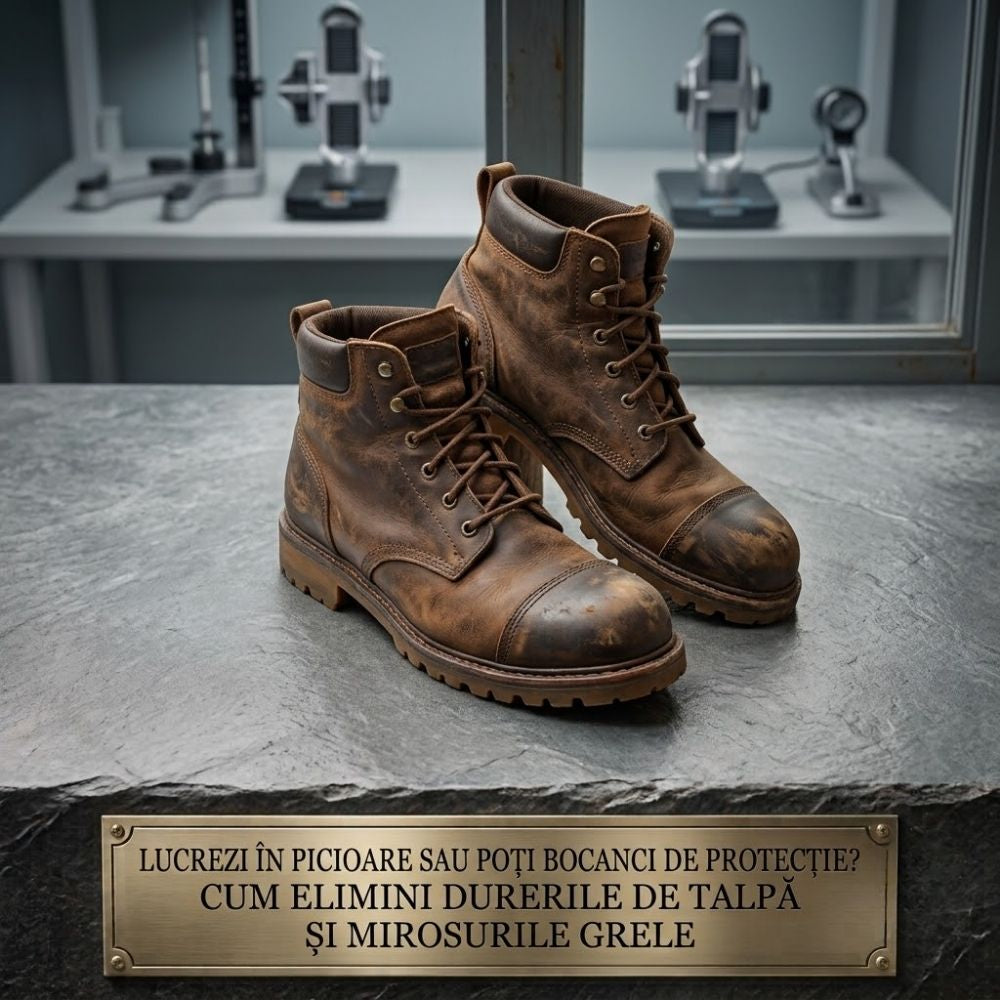 Lucrezi in picioare sau porti bocanci de protectie? Cum elimini durerile de talpa si mirosurile grele