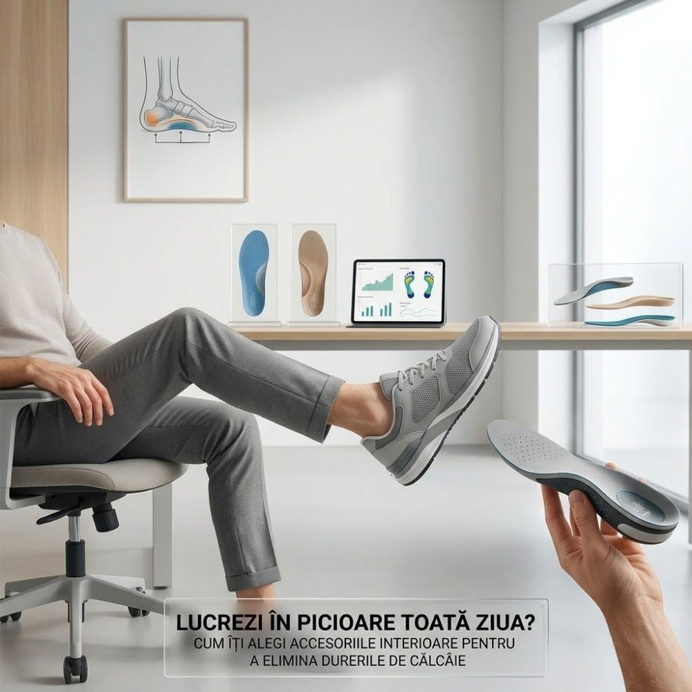 Lucrezi in picioare toata ziua? Cum iti alegi accesoriile interioare pentru a elimina durerile de calcaie