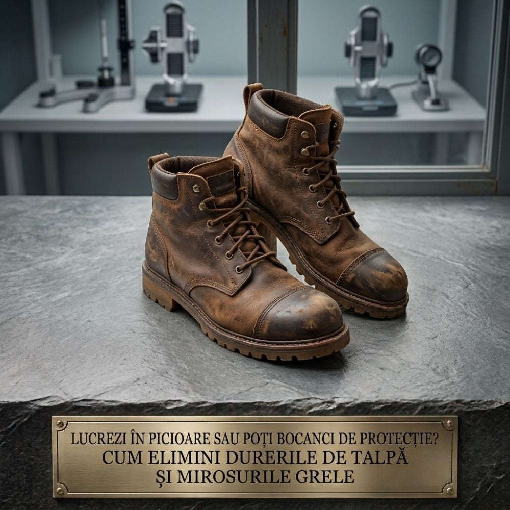 Lucrezi in picioare sau porti bocanci de protectie? Cum elimini durerile de talpa si mirosurile grele