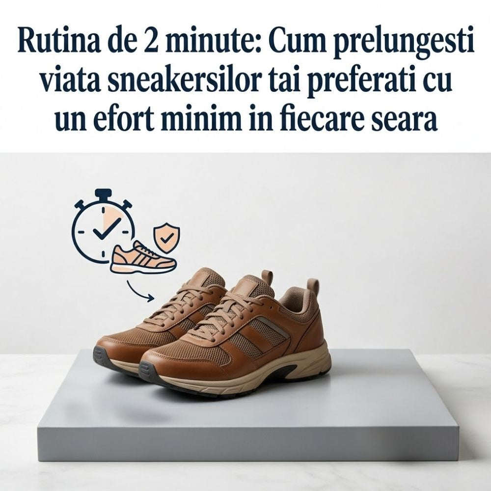 Rutina de 2 minute: Cum prelungesti viata sneakersilor tai preferati cu un efort minim in fiecare seara