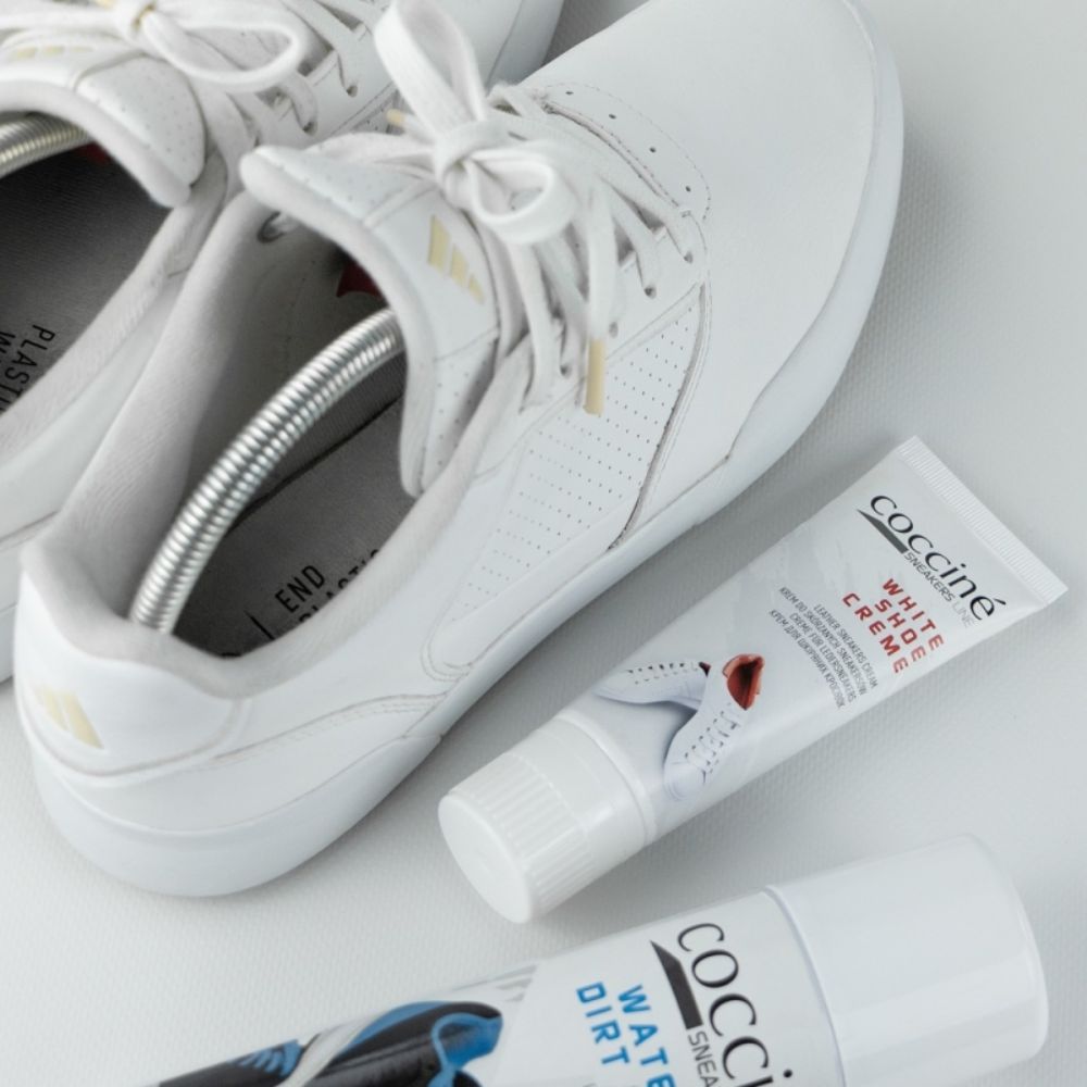 Sneakers Shoe Creme tub alb cu aplicator integrat pentru reimprospatarea culorii si stralucire