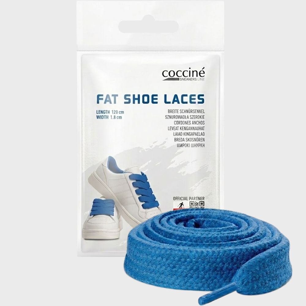 Sireturi Late Sintetice 120cm, 18mm - Coccine Sneakers Line Fat Shoe Laces