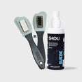 Set curatare piele intoarsa SHOU Suede Travel Kit SHOU Suede 100ml + Suede Brush