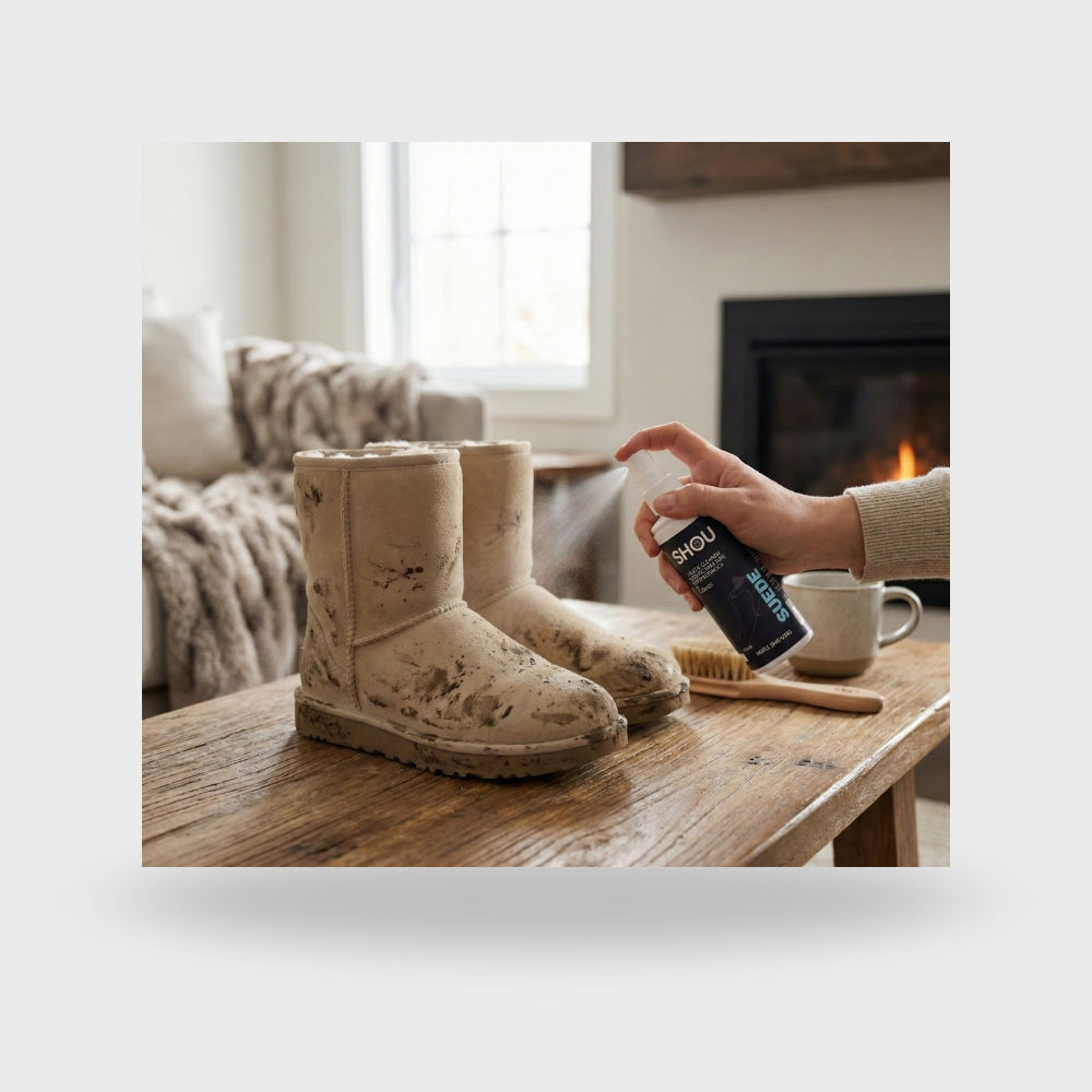 SHOU Suede - Solutie Premium Curatare Piele Intoarsa 100ml