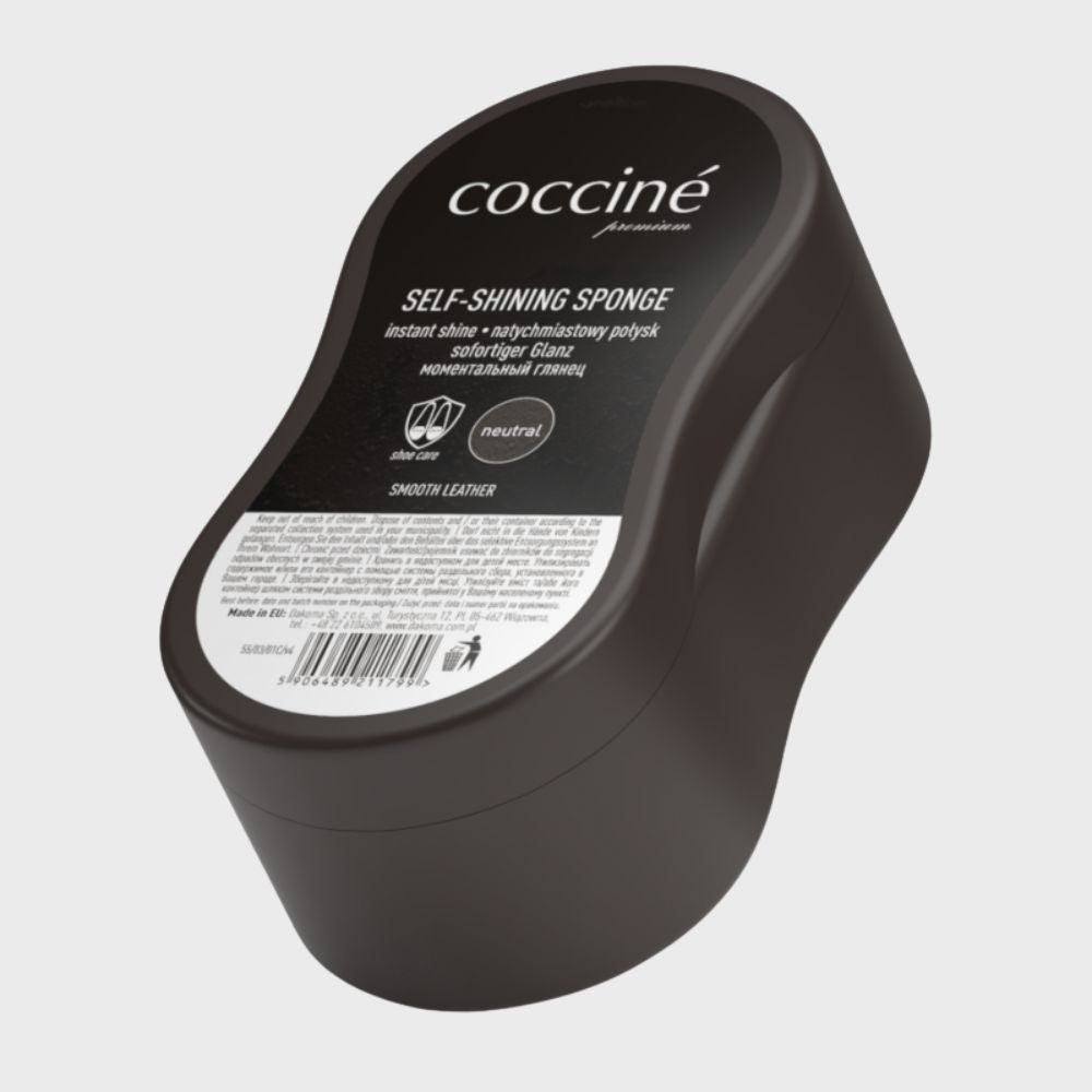 Burete premium pentru lustruire incaltaminte Coccine Self-Shining Sponge varianta Neutral pentru piele neteda
