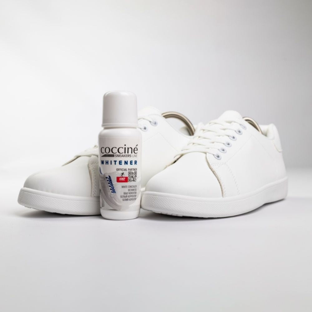 Crema lichida alba Coccine pentru acoperirea zgarieturilor si ingalbenirii pantofilor albi