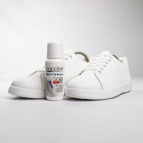 Crema lichida alba Coccine pentru acoperirea zgarieturilor si ingalbenirii pantofilor albi