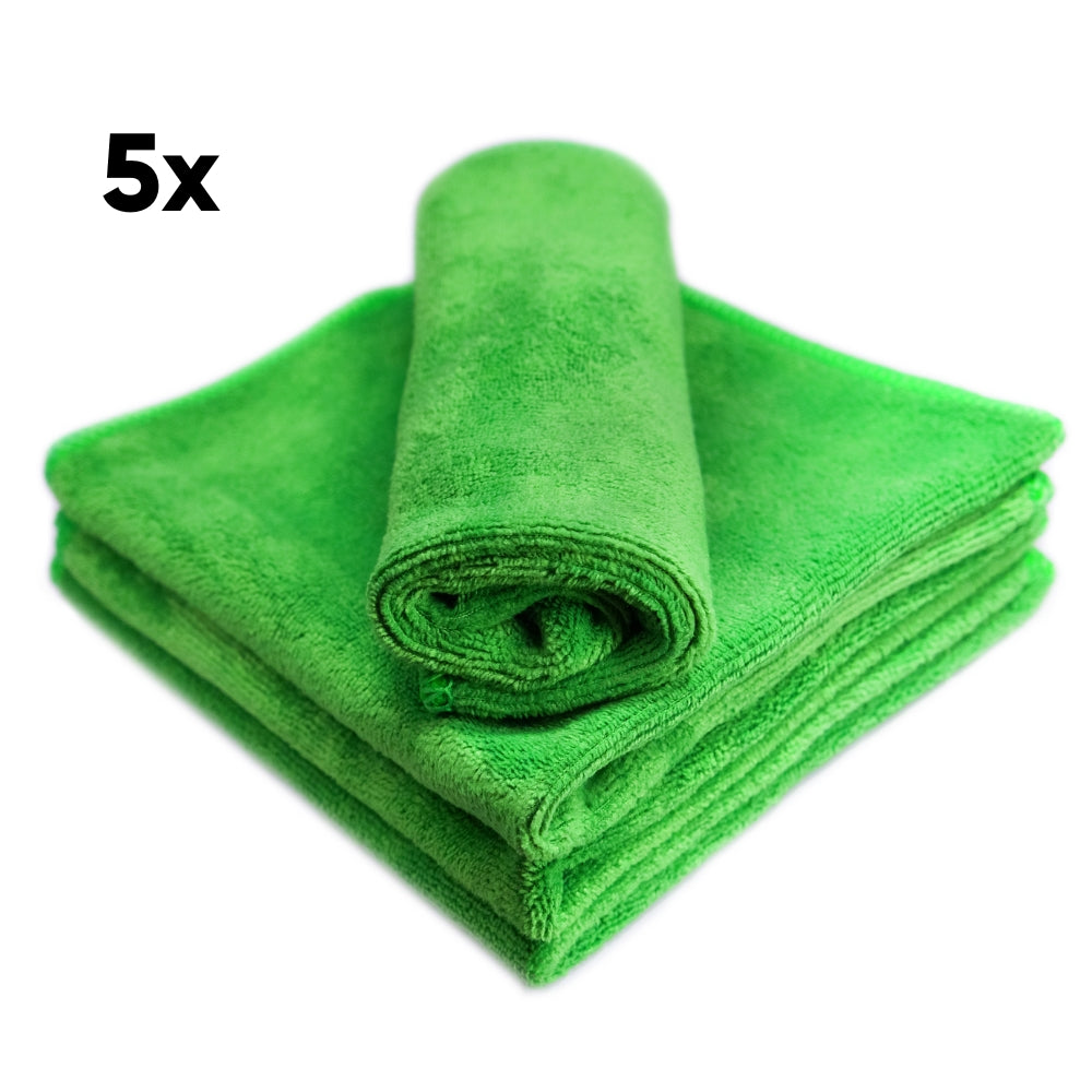 Pachet 5 Lavete Microfibra Verzi - SHOU