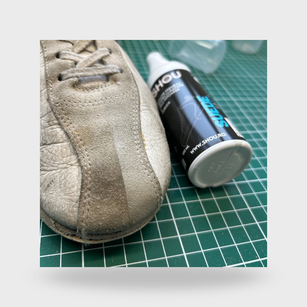 Set curatare piele intoarsa SHOU Suede Care Kit SHOU Suede 200ml + Suede Brush