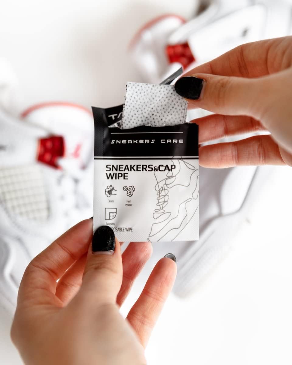 Servetele pentru Curatarea Rapida a Pantofilor si Sepcilor - Tarrago Sneakers Wipes&Cap -
