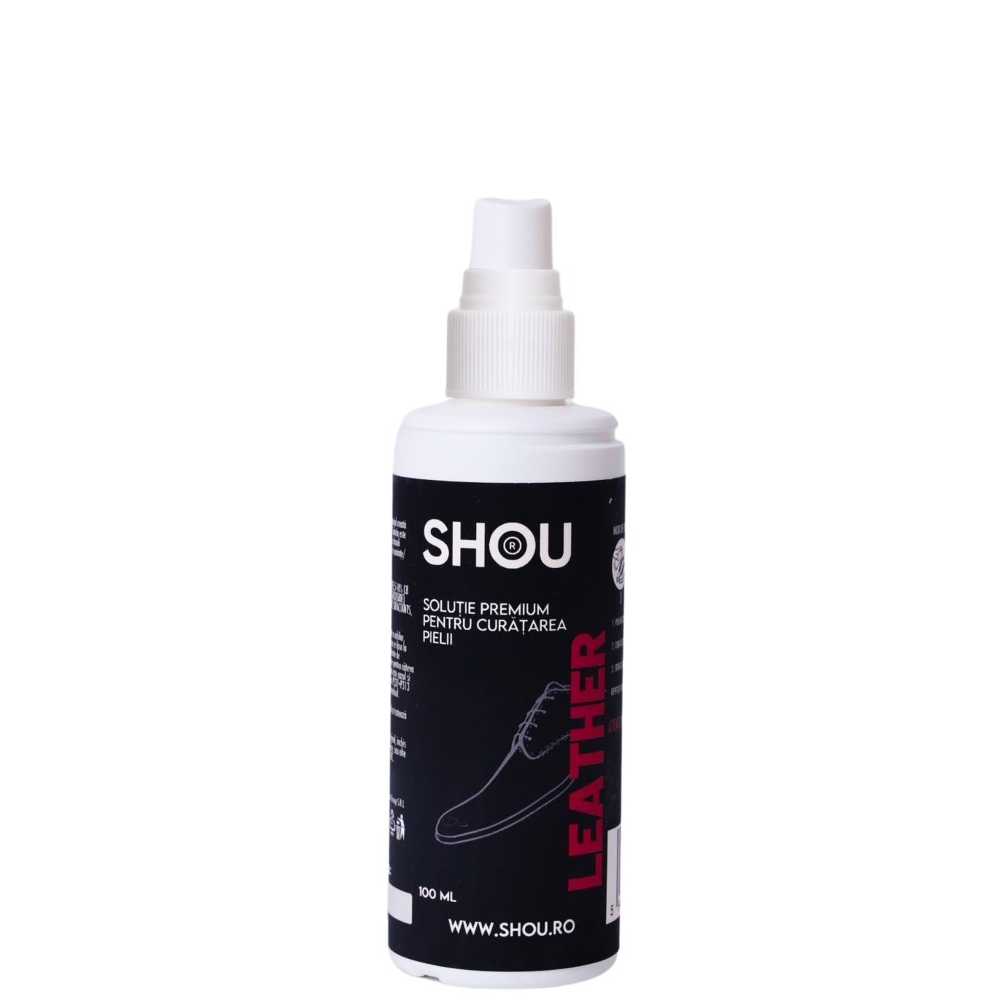 SHOU Leather - Solutie Premium Curatare Piele 100ml