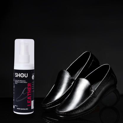 SHOU Leather - Solutie Premium Curatare Piele 100ml