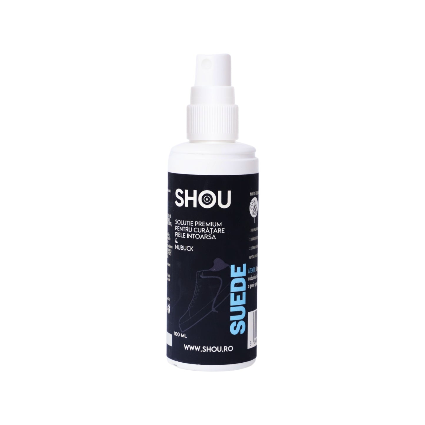 SHOU Suede - Solutie Premium Curatare Piele Intoarsa 100ml