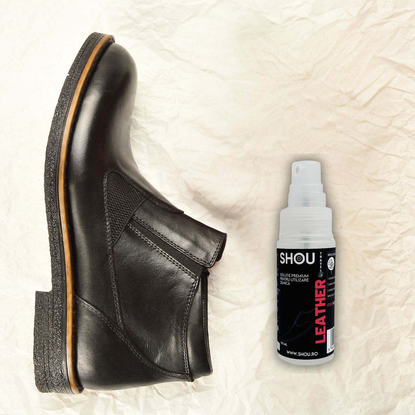 SHOU Leather - Solutie Premium Curatare Piele 50ml