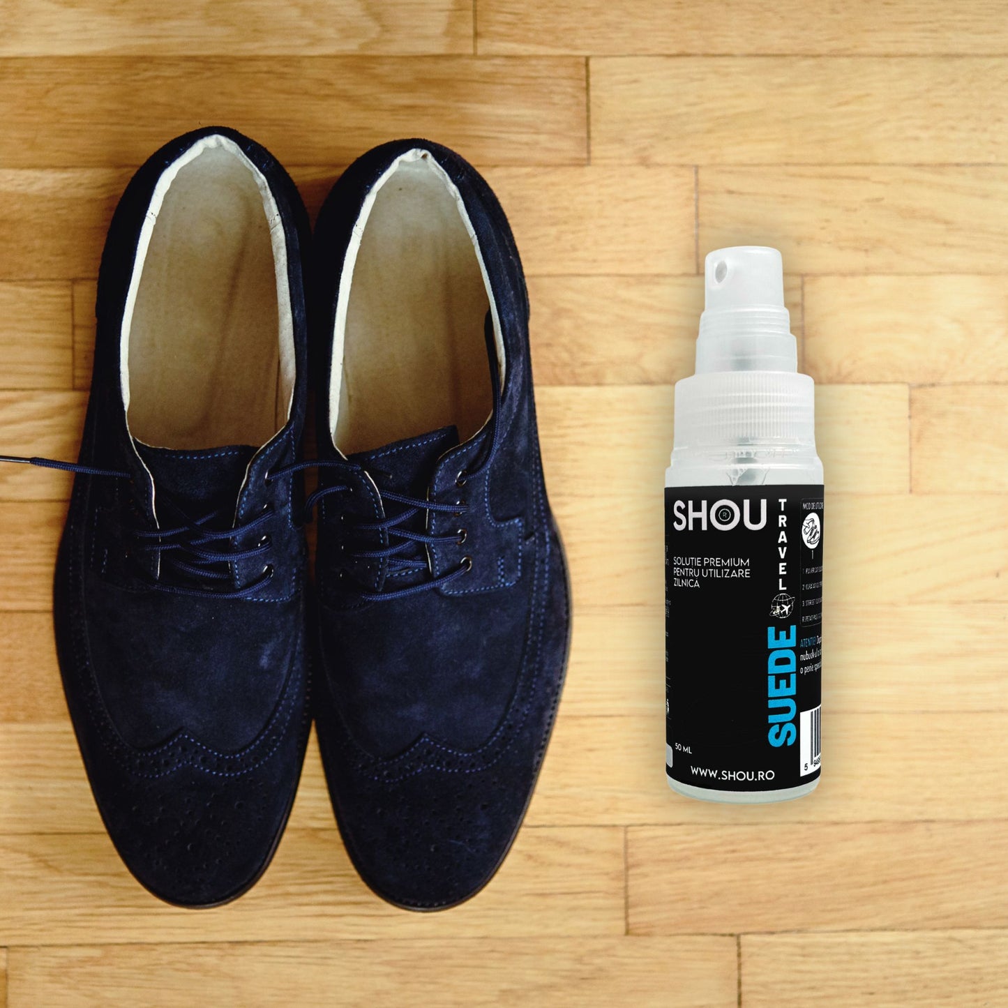 SHOU Suede - Solutie Premium Curatare Piele Intoarsa 50ml