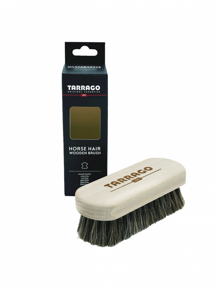 Perie Premium din Par de Cal si Lemn de Fag pentru Lustruit Incaltaminte - Tarrago Horse Hair Wooden Brush