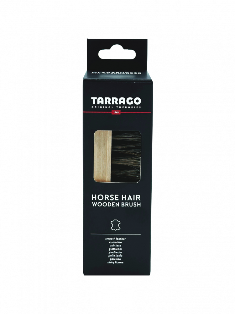 Perie Premium din Par de Cal si Lemn de Fag pentru Lustruit Incaltaminte - Tarrago Horse Hair Wooden Brush