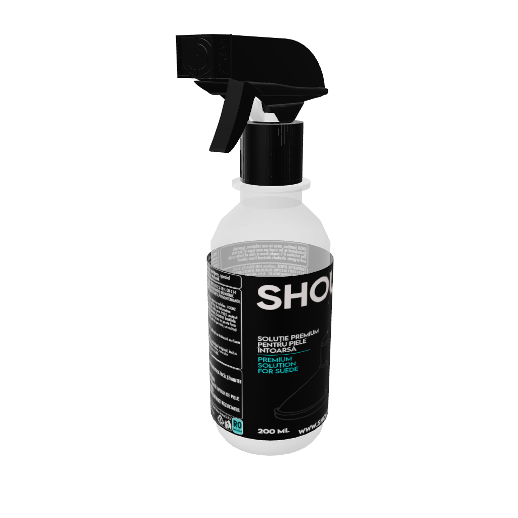 SHOU Suede - Solutie Premium Curatare Piele Intoarsa 200ml