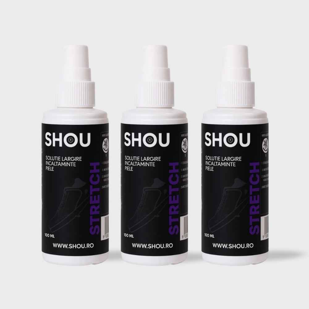 Set 3 bucati spray largit incaltaminte - SHOU Stretch Trio Pack 3x100ml