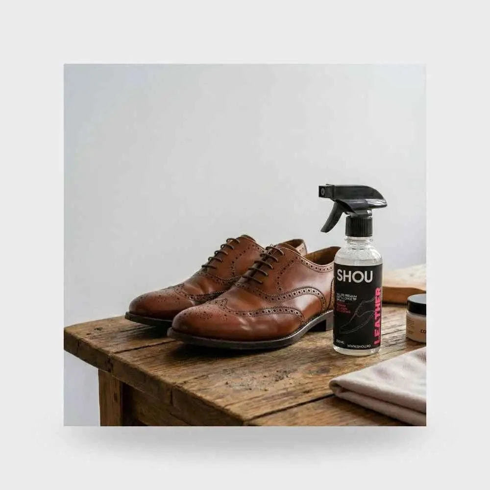 SHOU Leather - Solutie Premium Curatare Piele 200ml SHOU.RO
