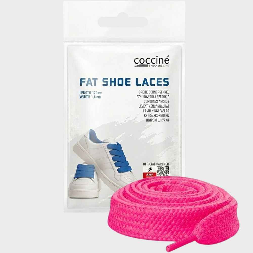 Sireturi Late Sintetice 120cm, 18mm - Coccine Sneakers Line Fat Shoe Laces