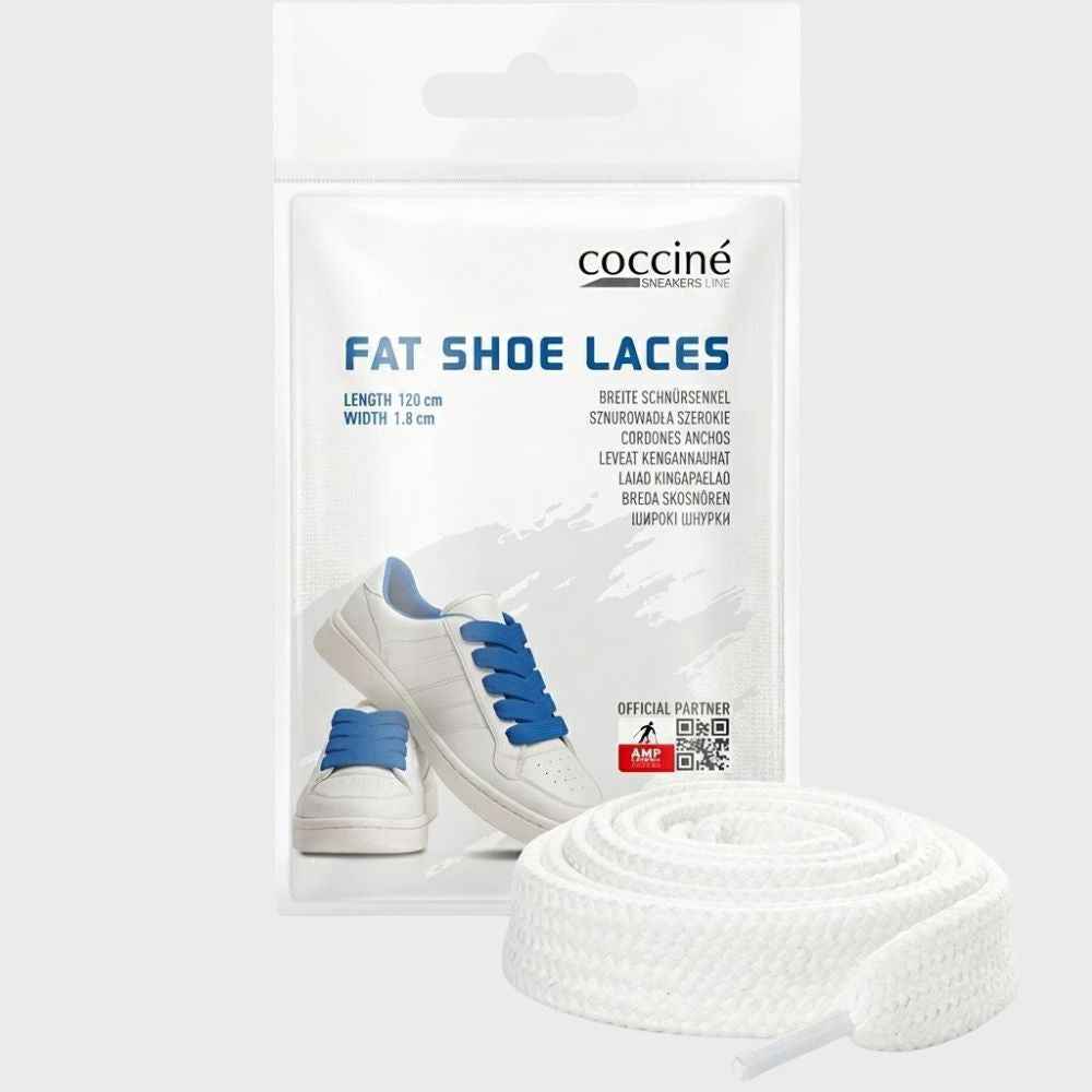Sireturi Late Sintetice 120cm, 18mm - Coccine Sneakers Line Fat Shoe Laces