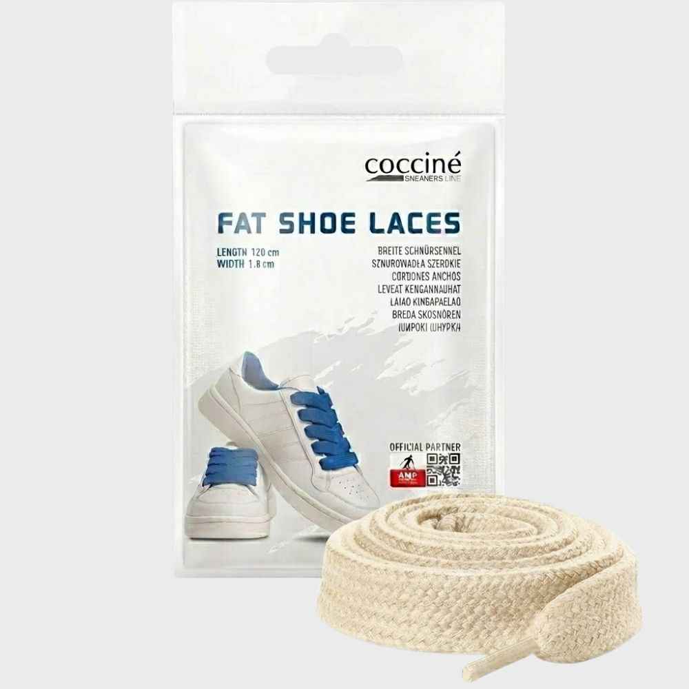 Sireturi Late Sintetice 120cm, 18mm - Coccine Sneakers Line Fat Shoe Laces