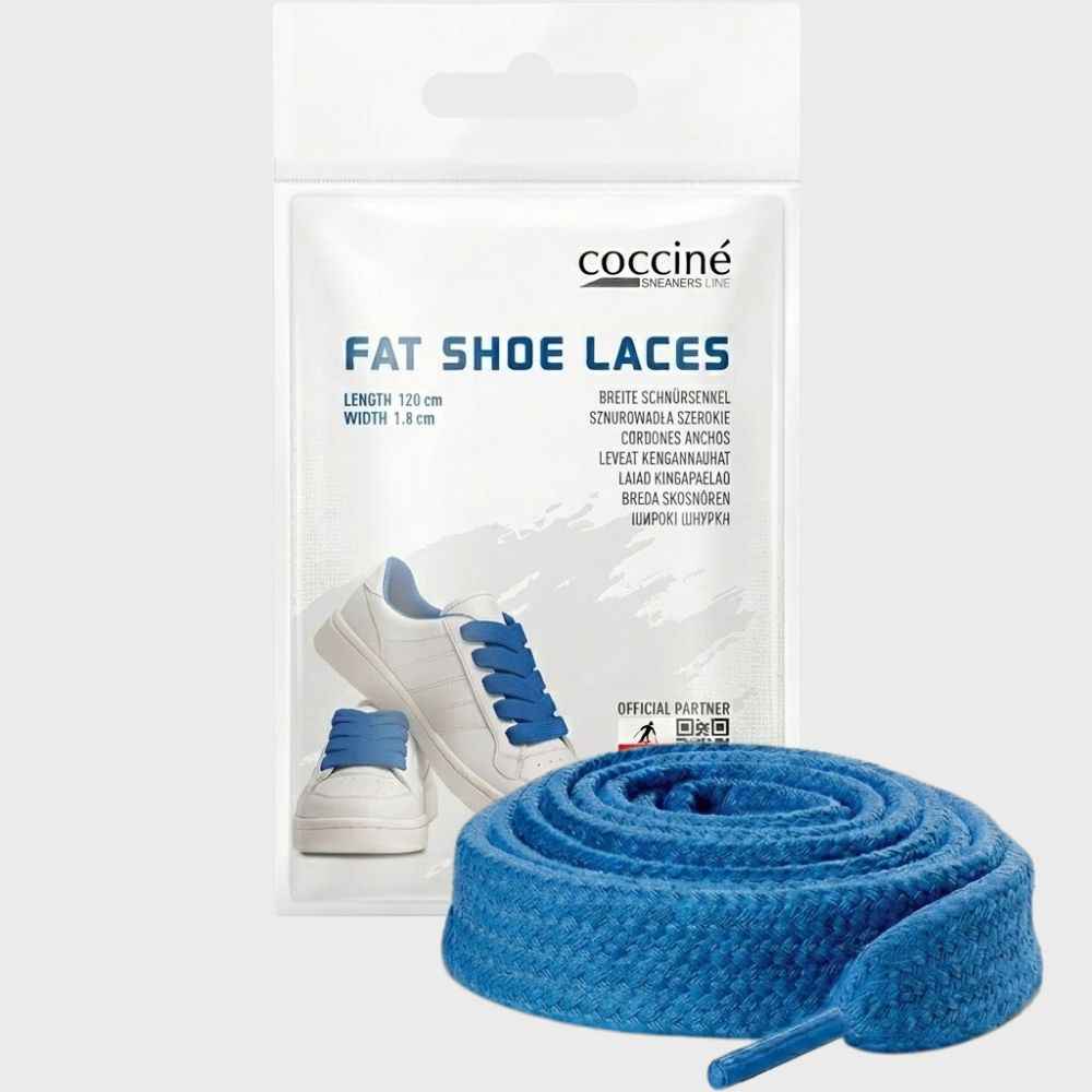 Sireturi Late Sintetice 120cm, 18mm - Coccine Sneakers Line Fat Shoe Laces