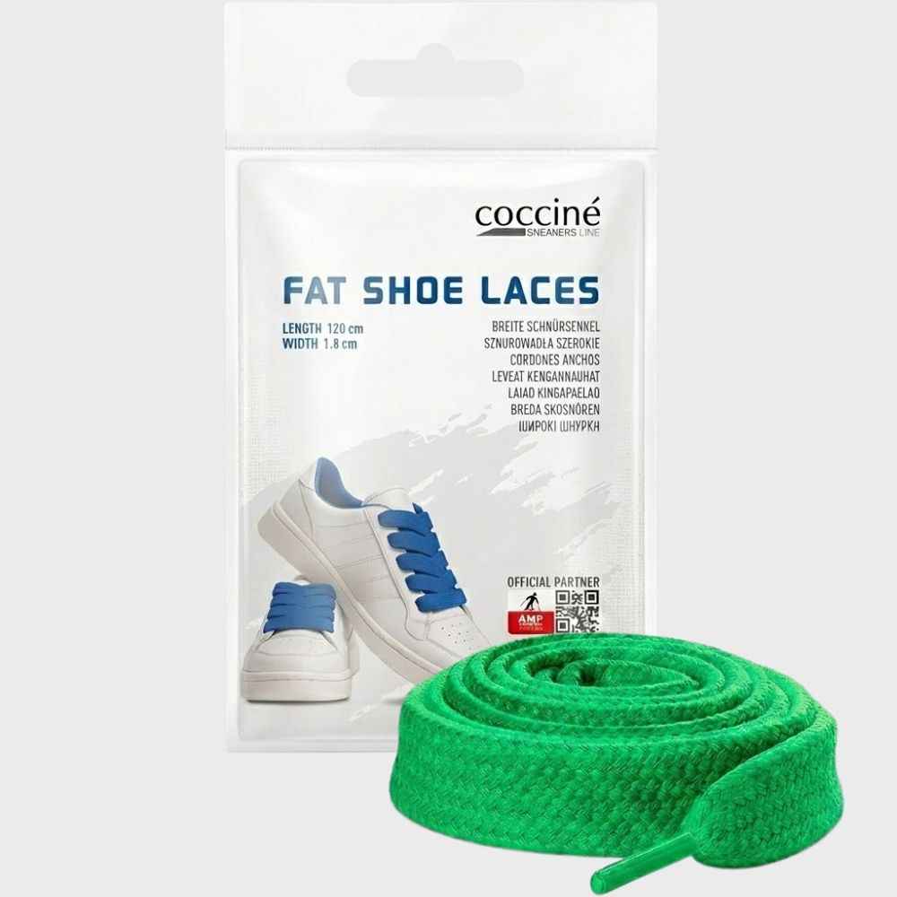 Sireturi Late Sintetice 120cm, 18mm - Coccine Sneakers Line Fat Shoe Laces