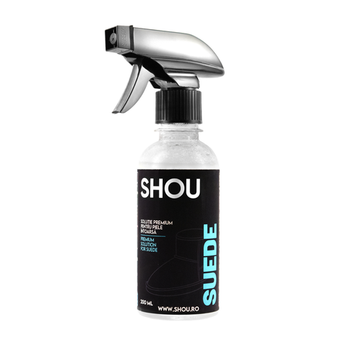 SHOU Suede - Solutie Premium Curatare Piele Intoarsa 200ml